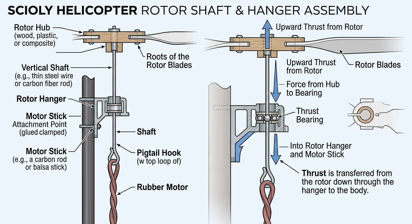 Study diagram for Prop/Rotor Shaft & Rotor Hanger