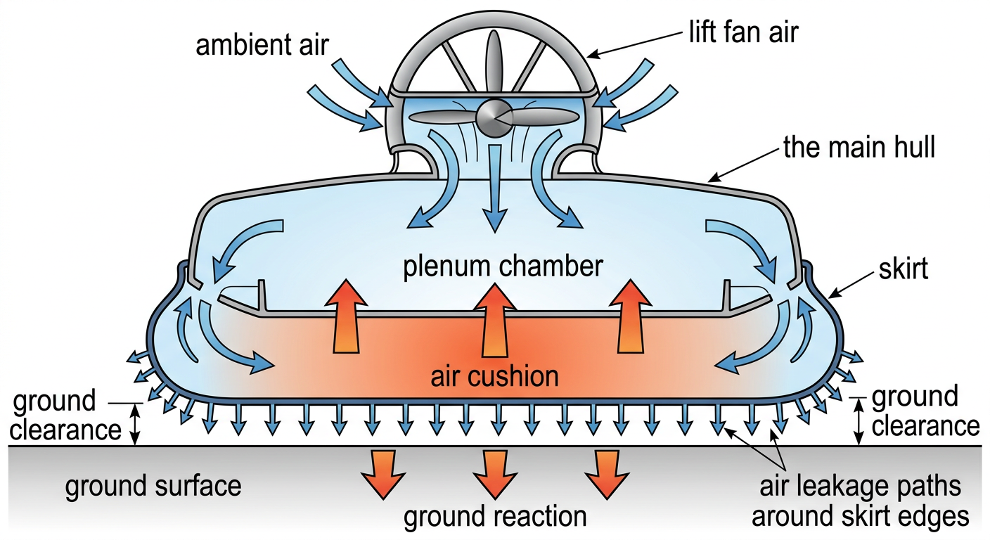 Study diagram for Air Cushion Dynamics