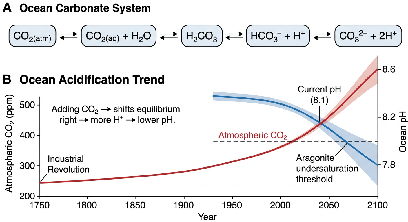 Study diagram for Ocean Carbonate Chemistry and Acidification
